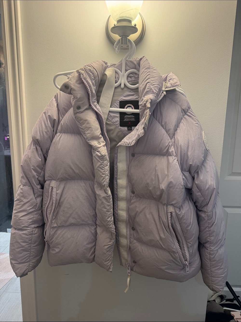 Canada Goose Lavender-Gray Puffer Jacket